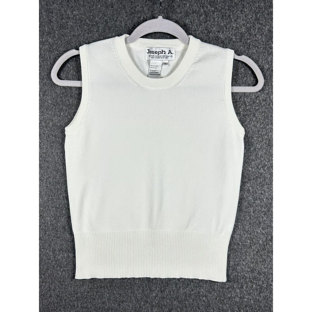 Joseph A. White Ribbed Knit Sleeveless Sweater Size M